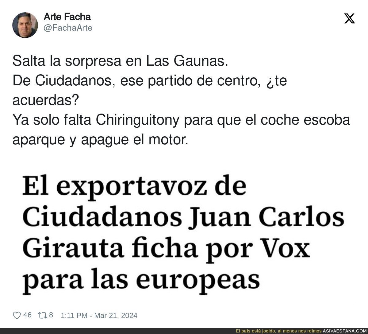 Juan Carlos Girauta muetra su verdadera cara