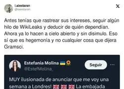 Los intereses de Estefania Molina al descubierto