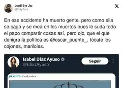 Ayuso no tiene verg&uuml;enza