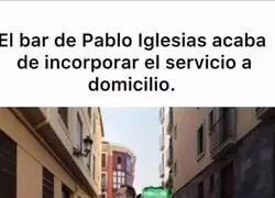 El nuevo servicio en la taberna de Pablo Iglesias