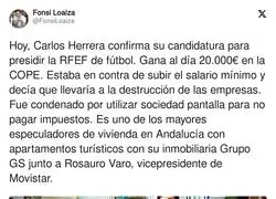 Carlos Herrera va a por la presidencia de la RFEF