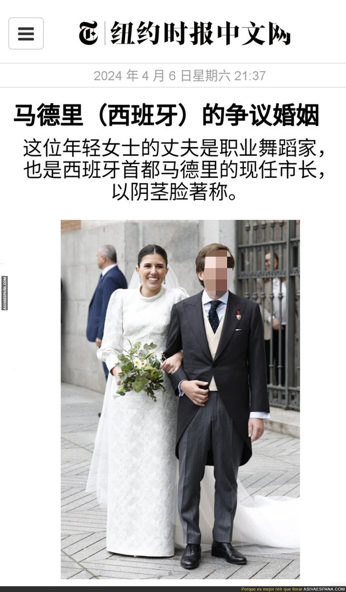 Informan en Japón sobre la boda de José Luis