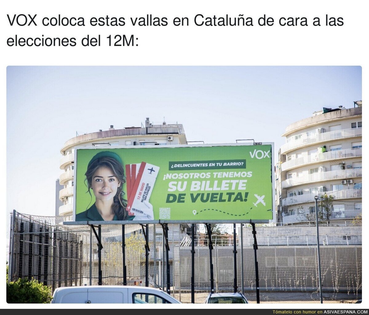 VOX la lía en Cataluña con este cartel