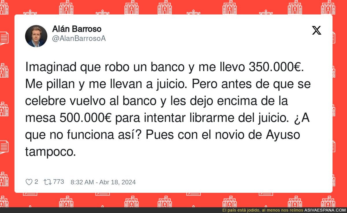 El novio de Ayuso se cree el más listo de la clase