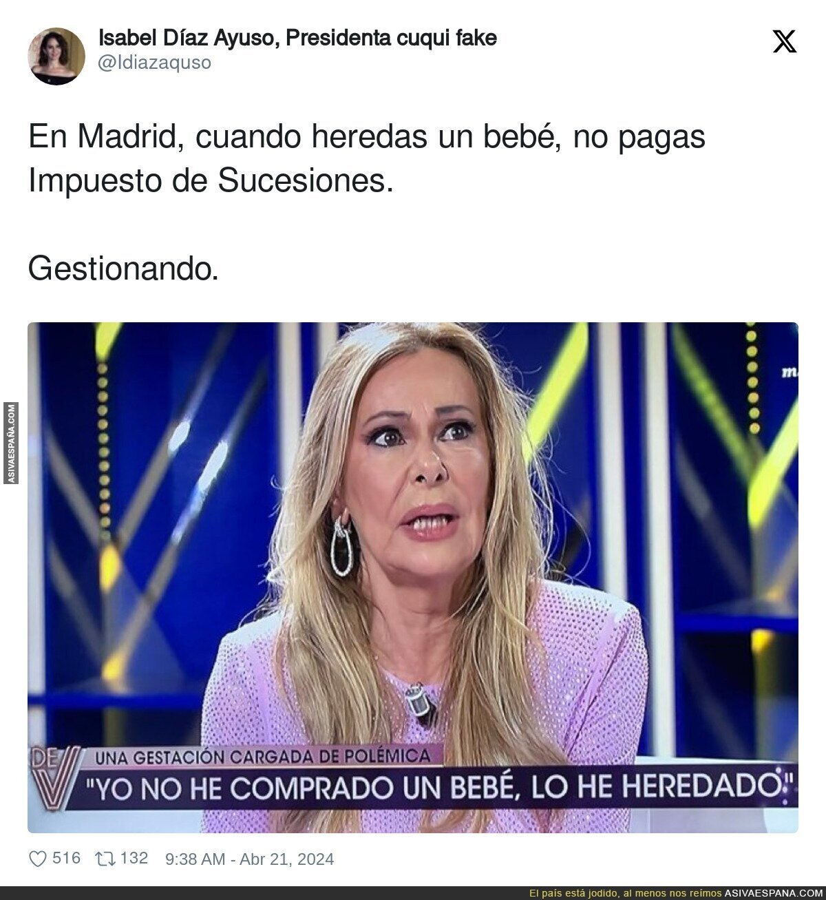 Ana Obregón no tiene vergüenza