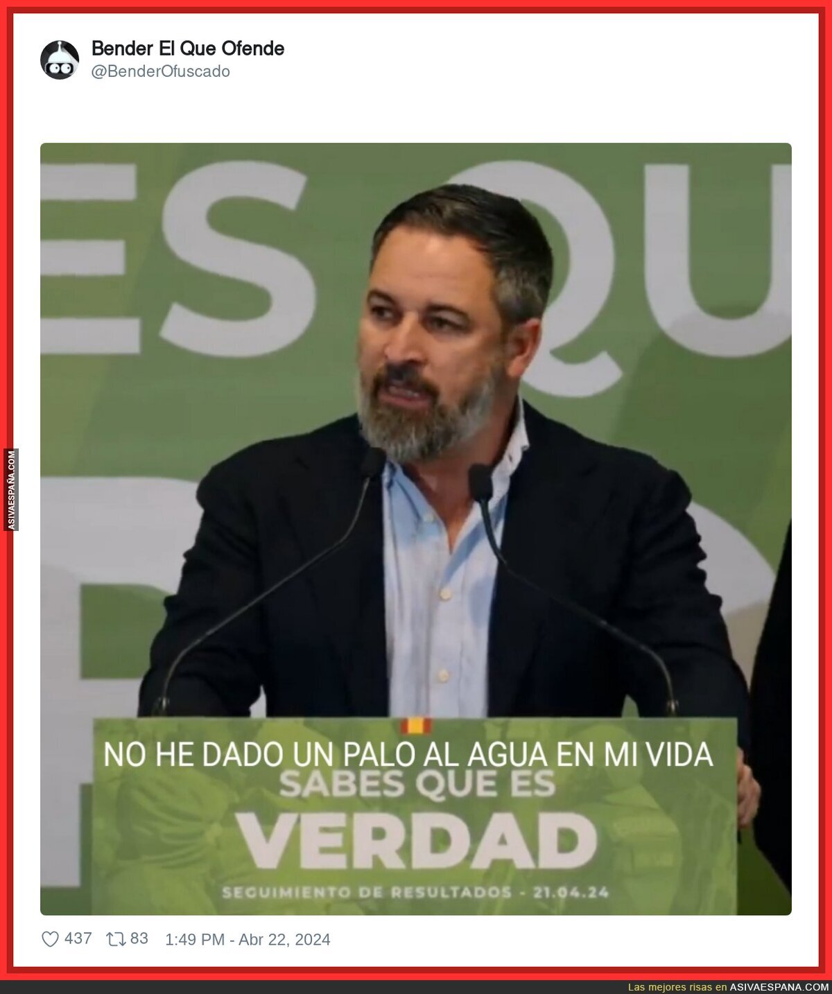 La realidad de Santiago Abascal