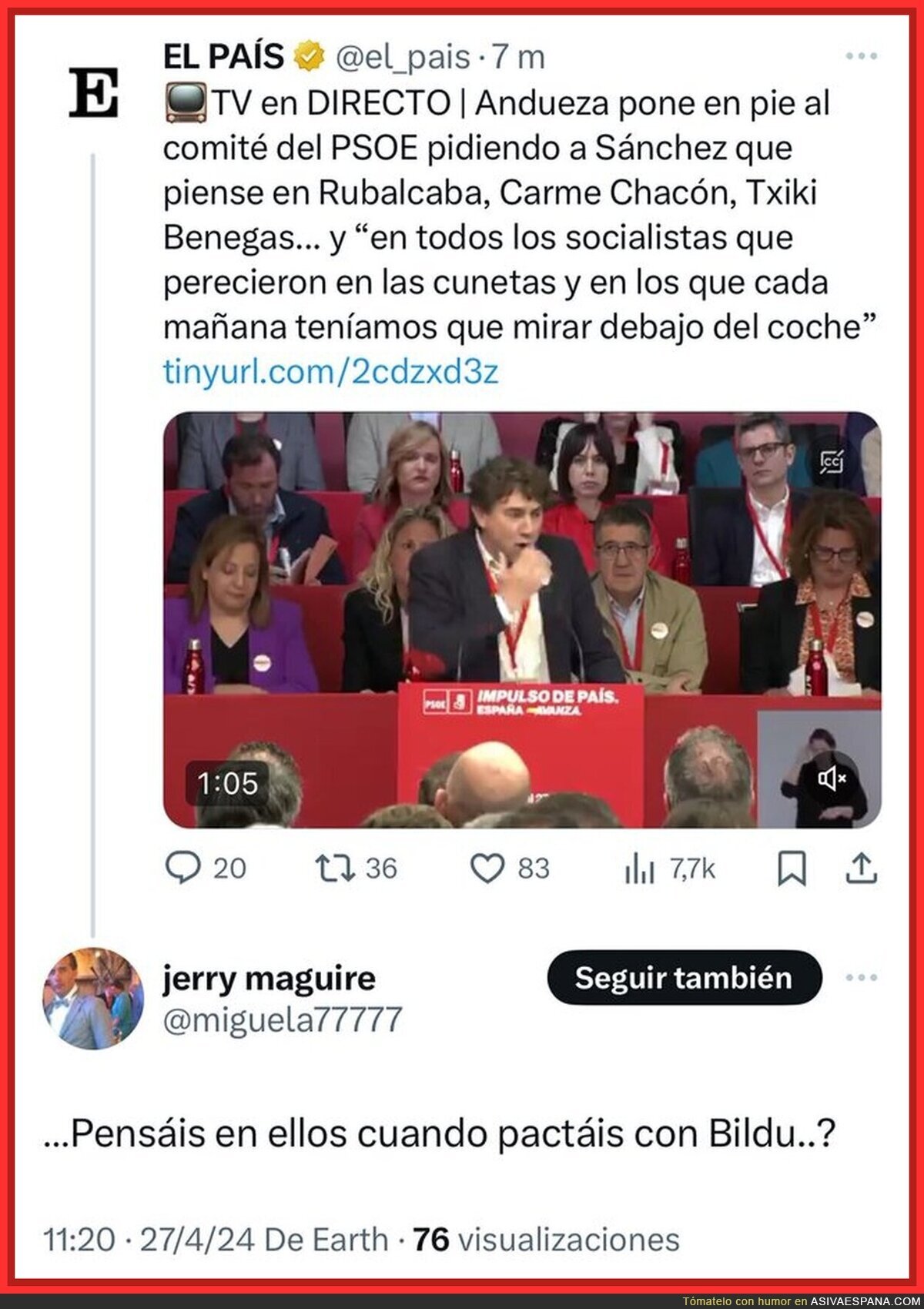 El pensamiento de la gente del PSOE