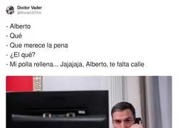 Alberto no puede más con Pedro