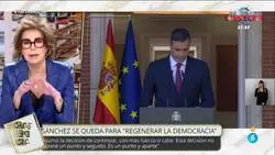 Ana Rosa saca toda su bilis contra Pedro Sánchez tras no dimitir