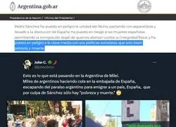 Argentinos viniendo en masa a España para disfrutar de la pobreza y la muerte