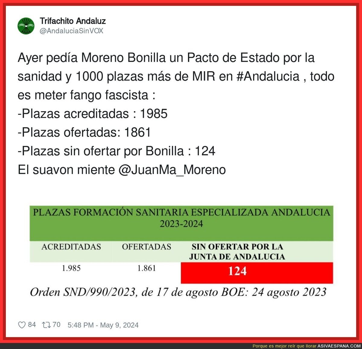Juanma Moreno Bonilla no puede dejar de mentir