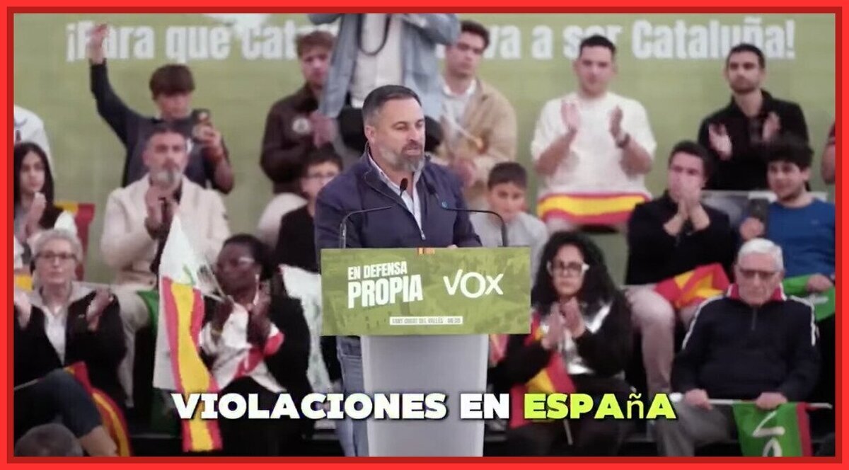 Así responde Santiago Abascal a una persona que le grita "gilipollas" durante un mitin