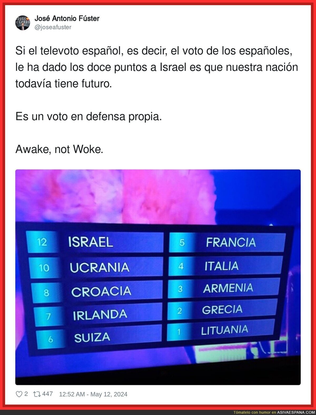 España se posiciona con Israel