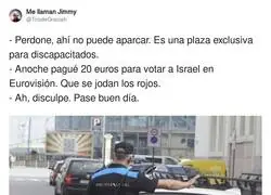 Lugar especial para aparcar