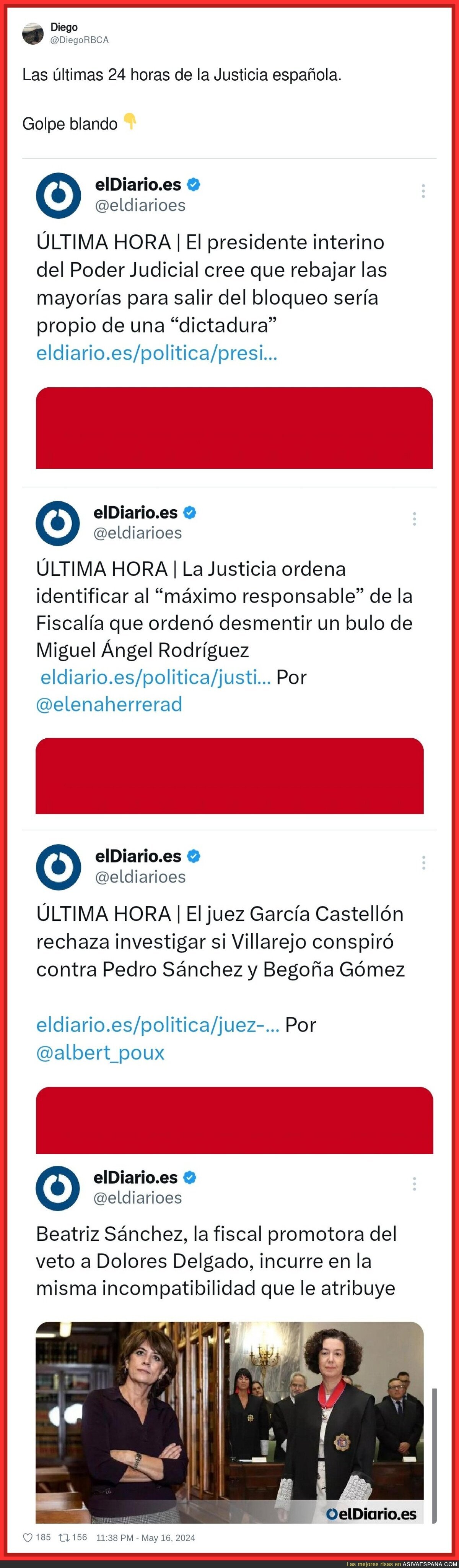 Las últimas 24 horas de la Justicia española