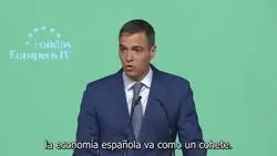 Pedro Sánchez: “La economía española no va como una moto, va como un cohete”