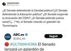 Surrealista lo de El Senado