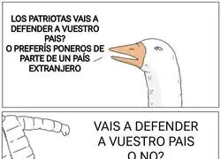 Los patriotas y la defensa al país