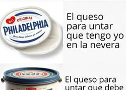 El queso para untar