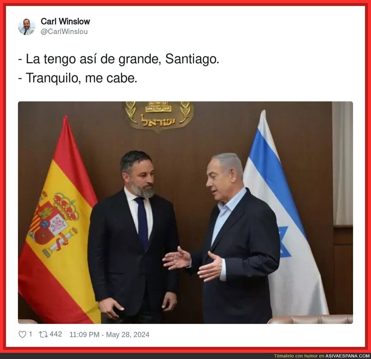 Santiago Abascal está tranquilo