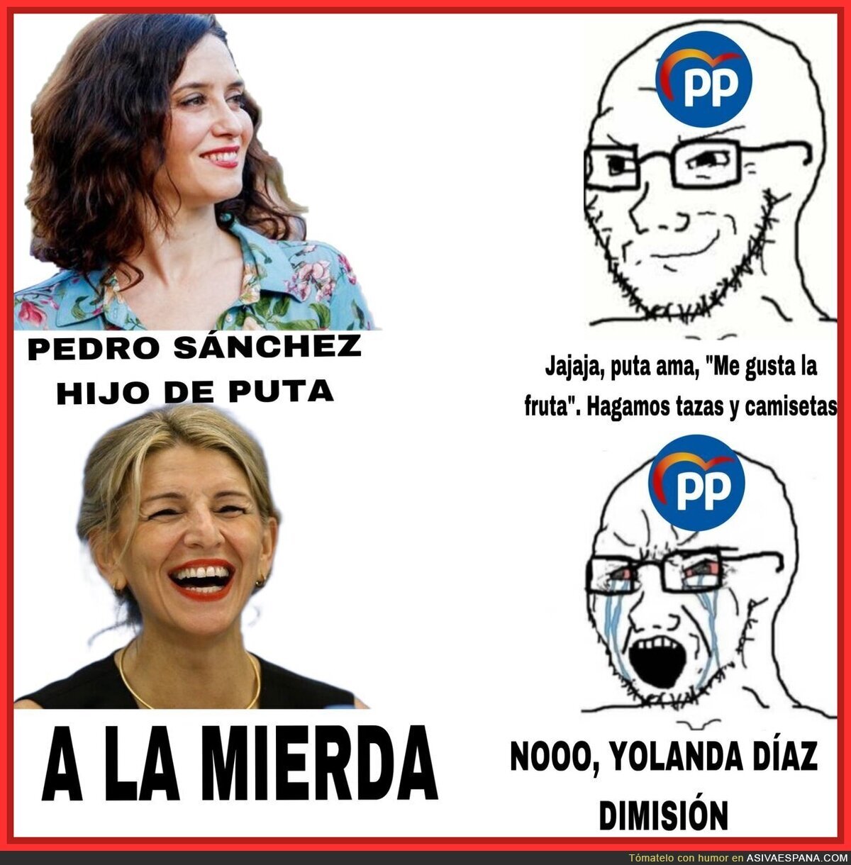 Así es la gente del PP con los insultos