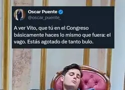 Ssssshh!! (hablad bajito que Vito Quiles lo está dando todo en el Congreso de los Diputados)