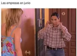 Es comedia fina lo de las empresas en Junio