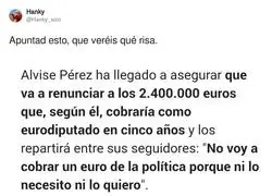 Hagamos captura sobre esto de Alvise Pérez