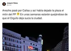 Así de limpia es la gente de derechas