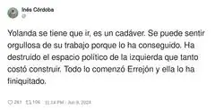 Yolanda Díaz ha destruído todo