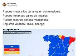 Canarias aguanta de todo y sigue votando al PSOE