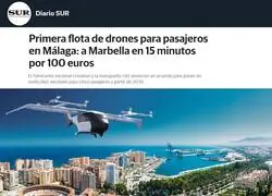 Los primeros Drones aeroTaxis estarán en Málaga