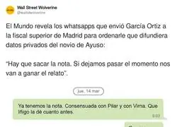 Se empiezan a filtrar conversaciones de WhatsApp del Fiscal Superior de Madrid sobre el novio de Ayuso