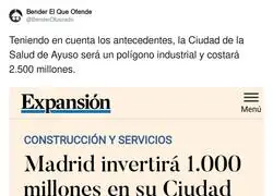 Todas las inversiones de Madrid salen regulinchi