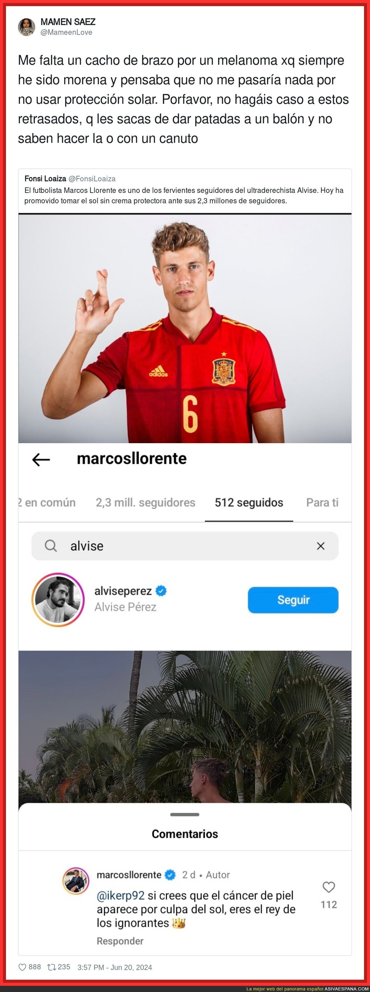 Marcos Llorente ha quedado como un ignorante con estos mensajes