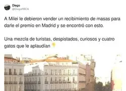 Fracaso absoluto de Milei en Madrid