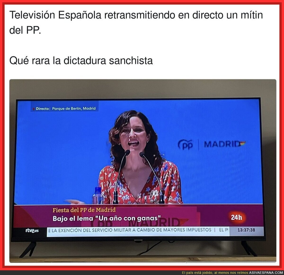 No coincide lo que dice el PP con lo que pasa realmente