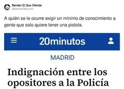 Los opositores a la Policía y la "dificultad" del psicotécnico