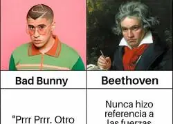 Diferencias entre Bad Bunny y Beethoven