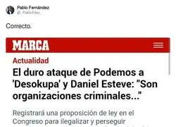 Desde Podemos afirman que Desokupa es una organización criminal