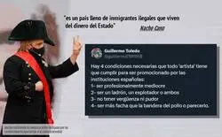 Dice Nacho 'nosequé' de las paguitas a los inmigrantes. El que iba a construir la pirámide azteca en un solar cedido por el Ayto.