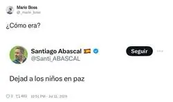 Santiago Abascal lo ha olvidado