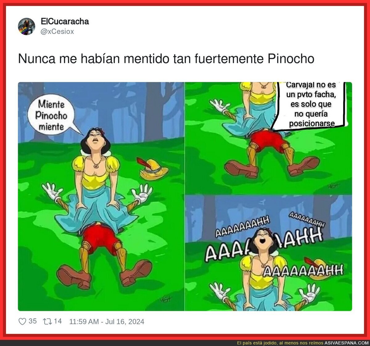 Pinocho y las mentiras
