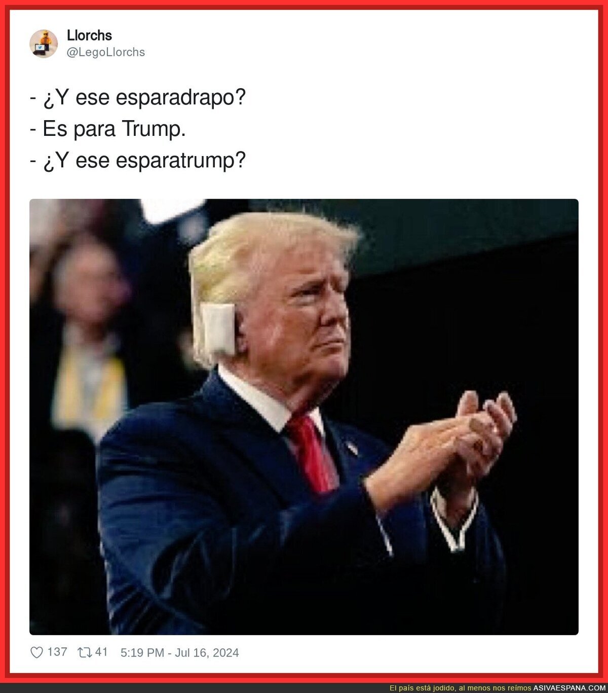 El esparadrapo de Trump