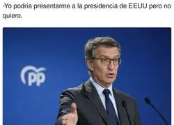 Feijóo sobre la presidencia de Estados Unidos