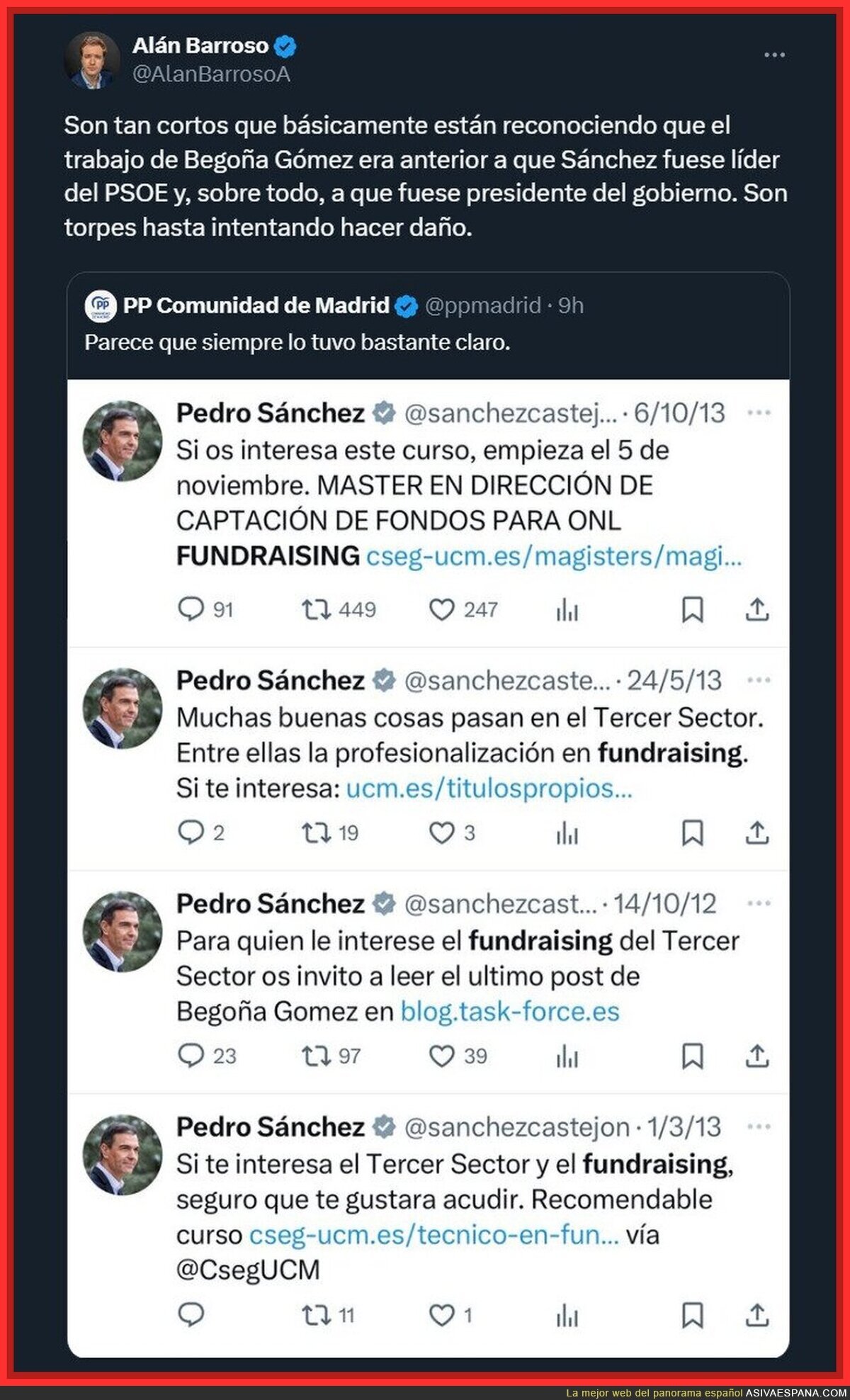 Esta no la vi venir: el PP Madrid defendiendo a Pedro Sánchez