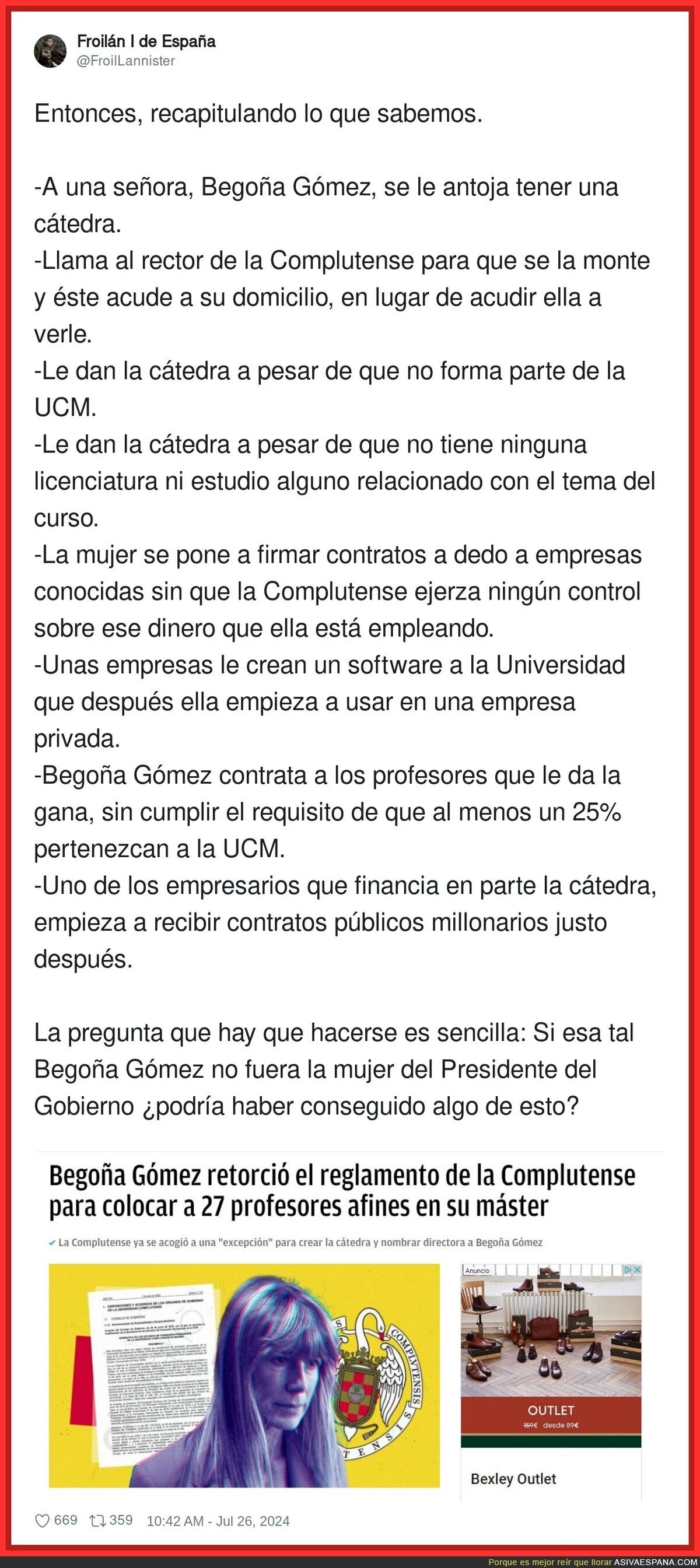 Lo que se sabe sobre Begoña Gómez hasta el momento