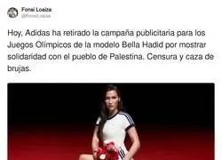 Adidas la toma con Bella Hadid por mostrar solidaridad con el pueblo de Palestina