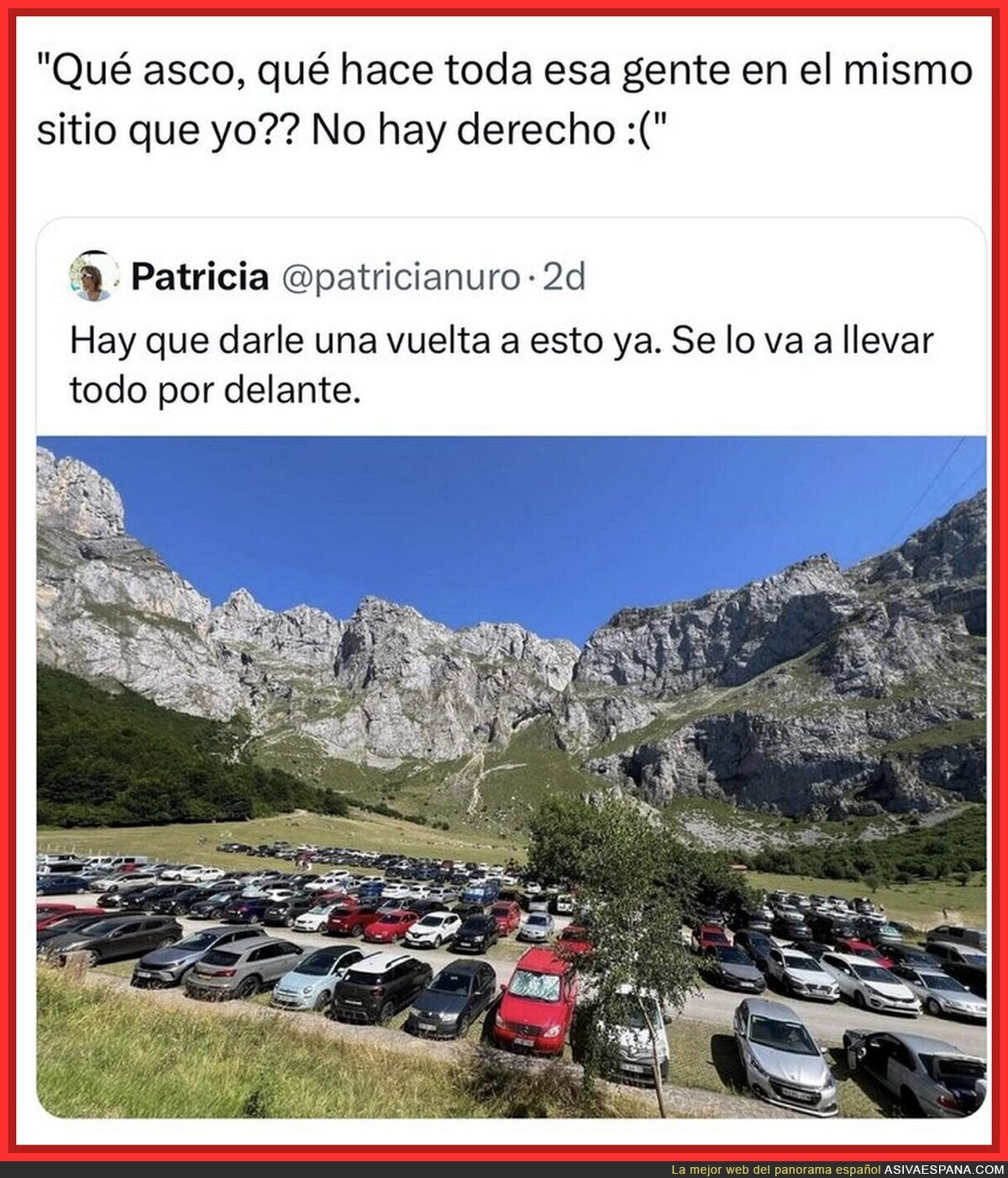 Surrealista lo de algunas personas saliendo a pasarlo bien