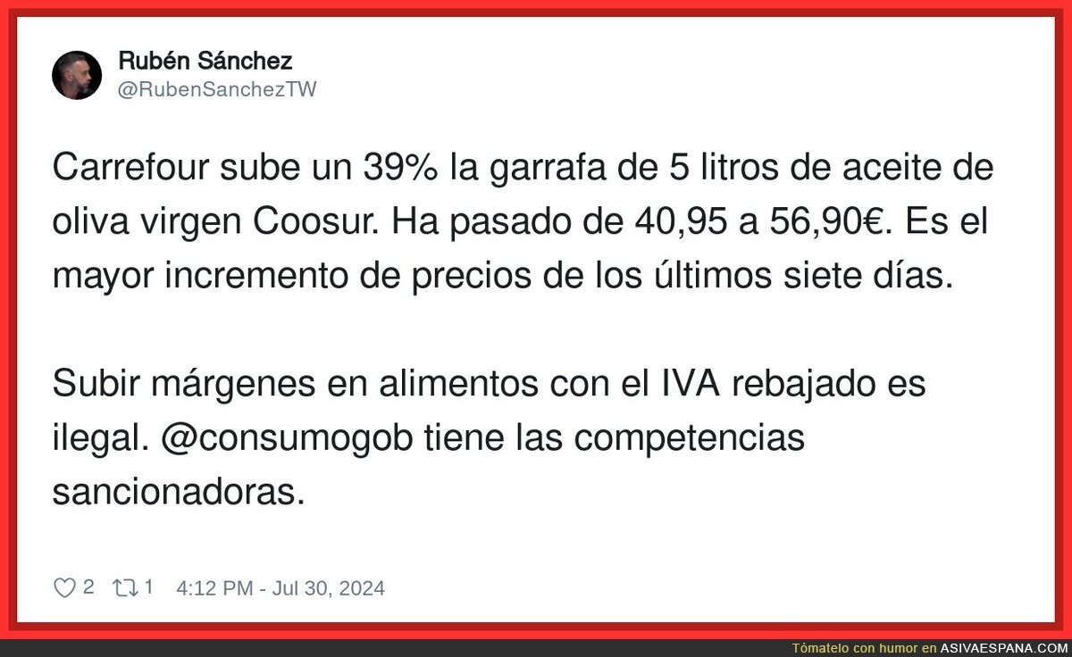 ¿A qué esperan para sancionar a los supermercados?